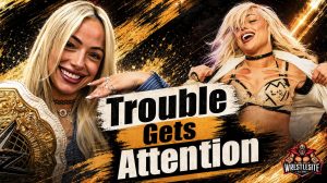 Liv Morgan making her WWE entrance during her current Women’s World Championship run