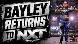 Bayley competes at an NXT live event in Buffalo with Kendal Grey and Tatum Paxley