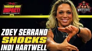 Zoey Serrano attacks Indi Hartwell after Deonna Purrazzo confrontation during TNA iMPACT August 27 episode