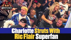 Charlotte Flair Struts With Ric Flair Superfan