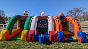 These sports games are some of our inflatable rentals in St. Peters, MO.