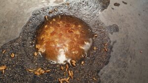 Tempering for the dal.