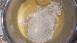 WEt mix for jackfruit cake.