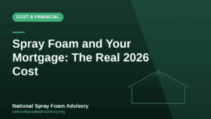 Spray foam insulation, mortgage and removal cost for UK homeowners