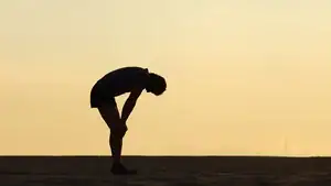 tired man after a jog