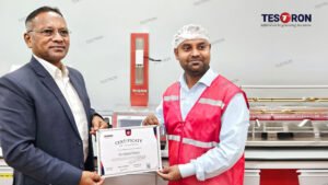 Testron TT-L200 Bottle Top Load Tester and TT-HWC360S Hot Wire Bottle Cutter installed at Mai Dubai LLC