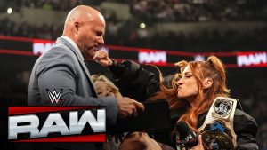 Becky Lynch Accidentally Punches Adam Pearce Before Sol Ruca Strikes On RAW