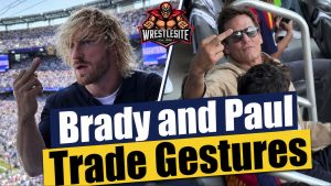 Tom Brady and Logan Paul Trade Gestures