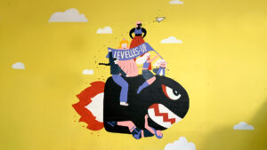 Fresque pour le festival matricule bis à Orléans - graphiste féministe