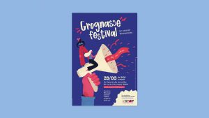 Affiche du festival féministe à Paris : le grognasse festival