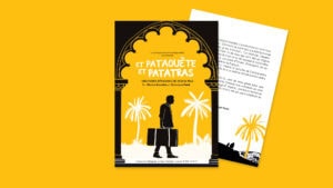 Affiche et flyer pour le spectacle de conte sur les pieds noir