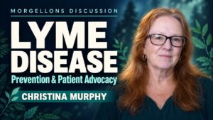 Episode artwork for the Christina Murphy interview on Lyme disease, tick prevention and patient advocacy.
