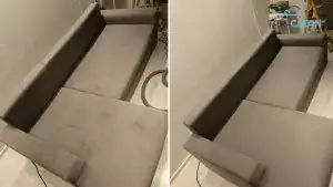 Czyszczenie narożnika przed po