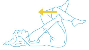 Dibujo de autoestiramiento del músculo piramidal