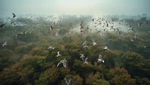 Bird Migration in Forests