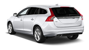 5 deurs auto met driehoeksruit en vaste ruit achter portieren