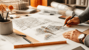 plan zabudowy lub szkic sytuacyjny
