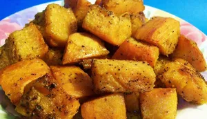 roasted pumpkin on a plate