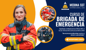 Capacitación en brigada de emergencia para empresas colombianas.