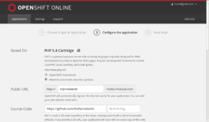 openshift configureer uw redactie