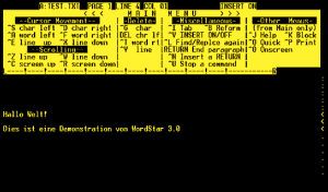 WordStar - die erste richtige Textverarbeitung