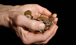 handling coins