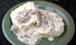 Biscuits and gravy