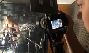 The Very End drum playthrough video shoot