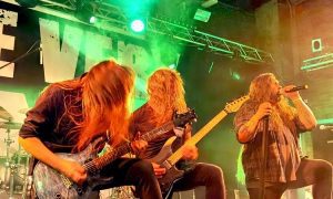 The Very End live on stage at Kulttempel Oberhausen support for Midnight together with Phantom Corporation