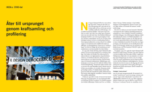 Uppslag ur boken IKEA design om Ikeas 1990-tal