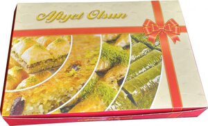 1 kg'lık standart baklava kutusu