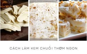 Cách làm kem chuối.