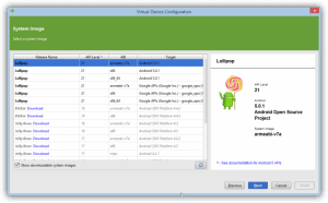 Screenshot: Amir benutzt das Android SDK