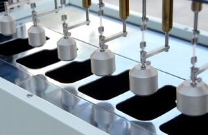 Six-station elongation test machine for plastic and PE-UHMW material testing