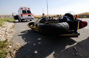 motorcycle with ambulance