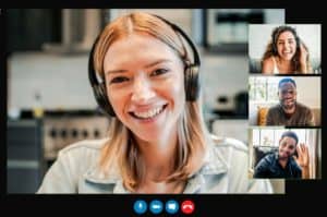 keine Wirkung in Online-Meetings