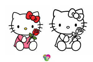 28+ Free Hello Kitty Valentine’s Day Coloring Pages | Color Online