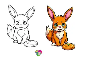 Free Eevee Evolutions Coloring Pages to Print Now