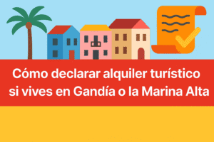 declarar alquiler turistico gandia marina alta