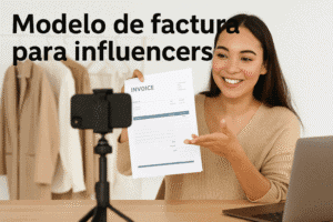 modelo factura influencers