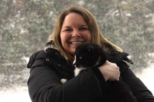 donna snowday with fur baby