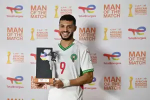 alt=Oussama Lamlioui homme du match Maroc – RDC