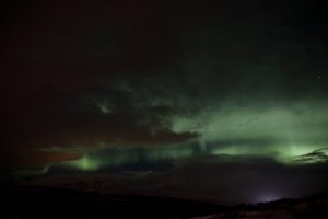 Nordlichter in Saurbaer im Januar
