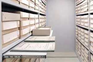 Archivregal Rollregal Schubleden