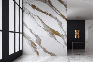 3D foto tapeta – Clean interior with marble decorations empty space without people