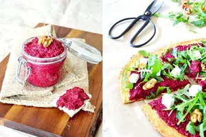 beetroot pizza