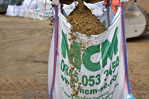 MCME bagged materials for park landscape
