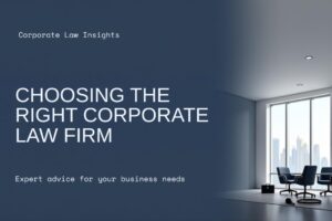 Choosing the Right Corporate Law Firm