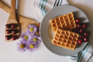 Dinkelwaffeln mit wenig Zucker