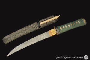 Citadel Tanto « Kozuka-Damas »- Couteau de Style Japonais.